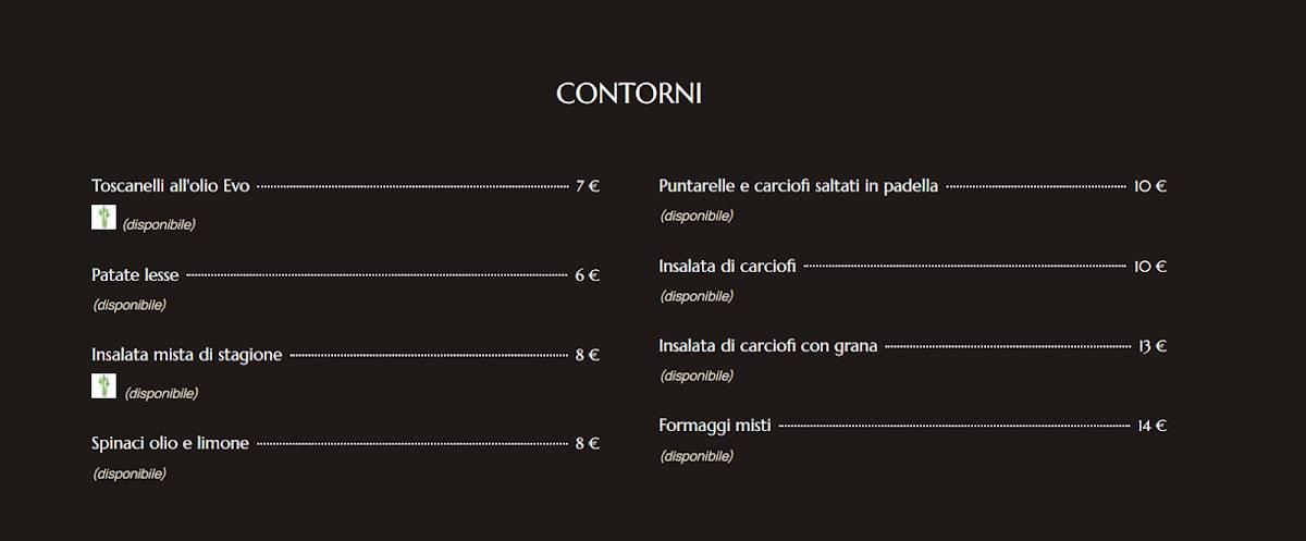 Menu di Le 5 Terre 