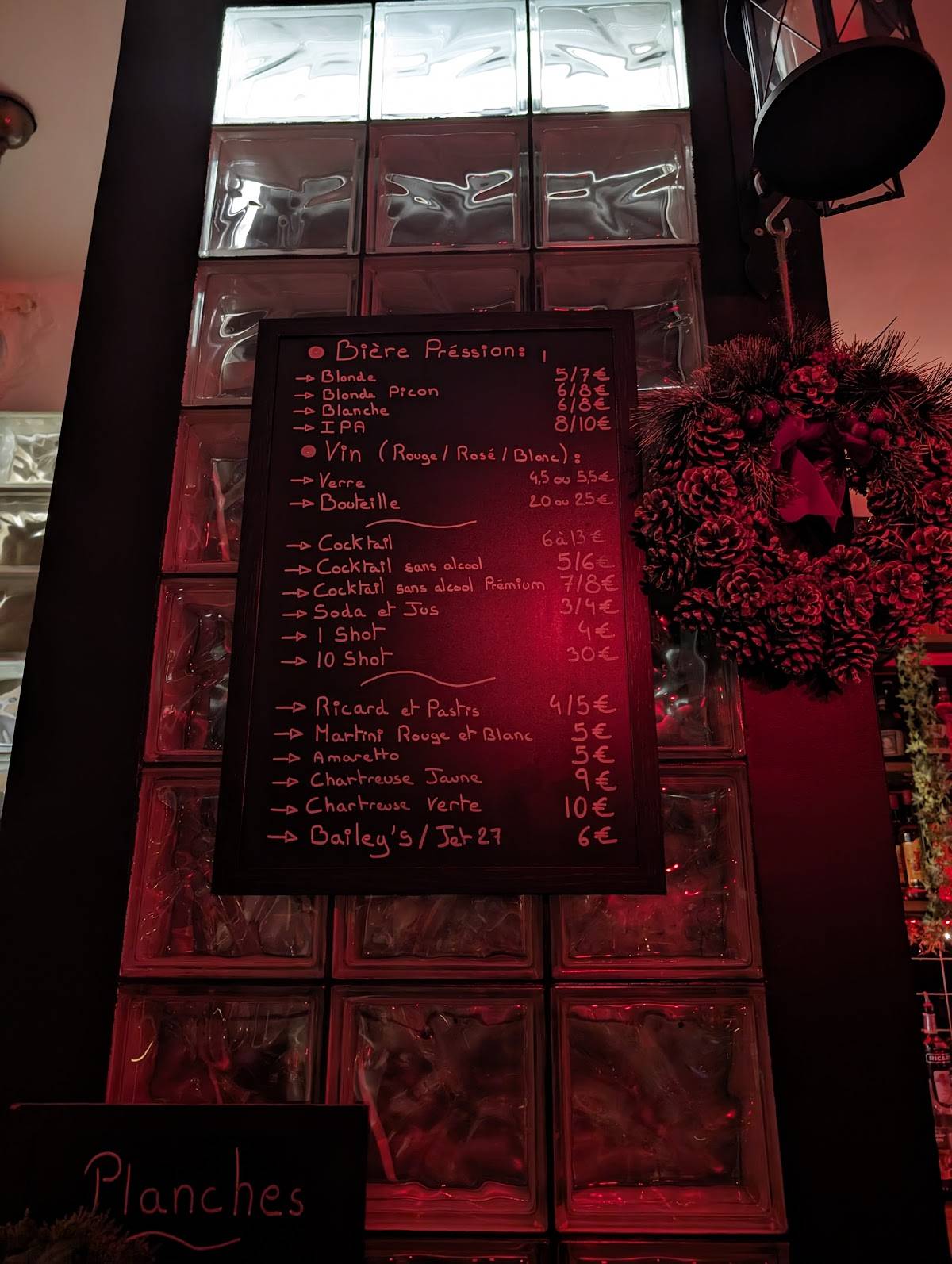 Menu de Les Imposteurs