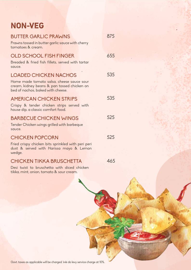 Lord Of The Drinks menu