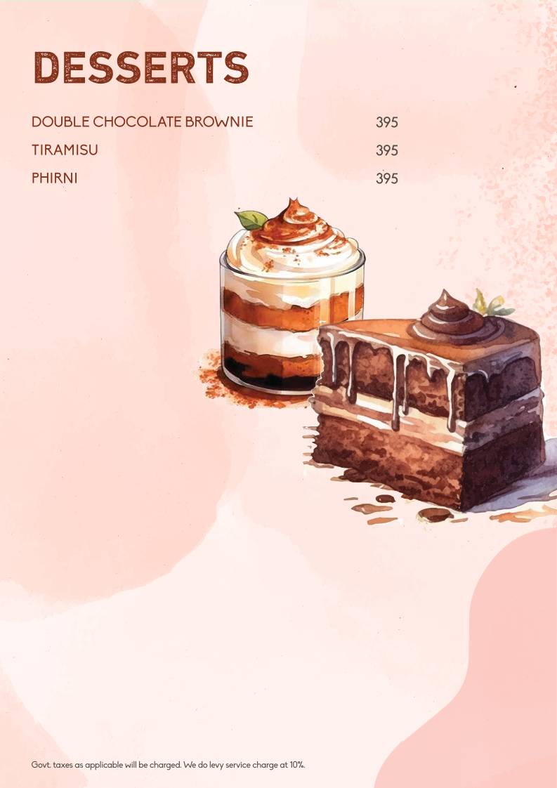 Lord Of The Drinks menu