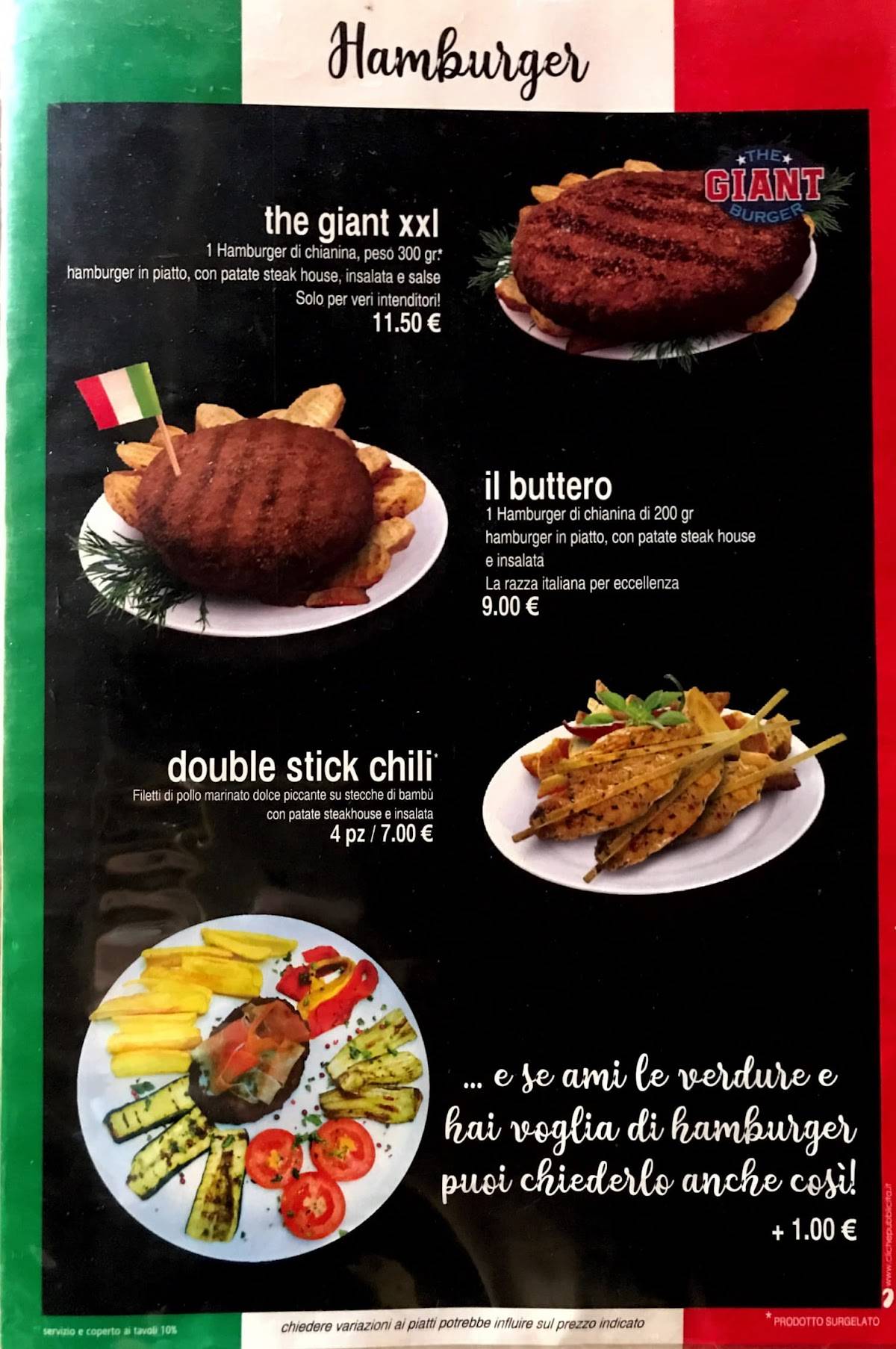 Menu di Memphis Pub Pizzeria 