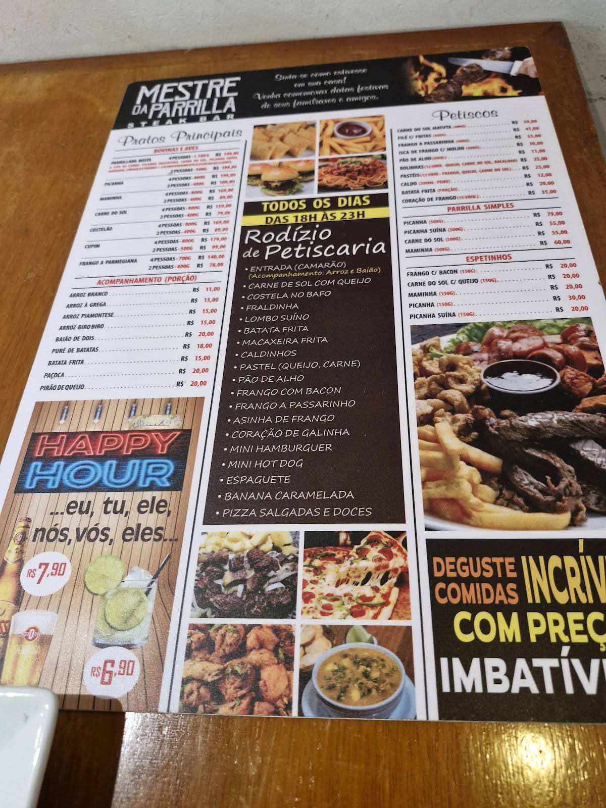Mestre da Parrilla cardápio