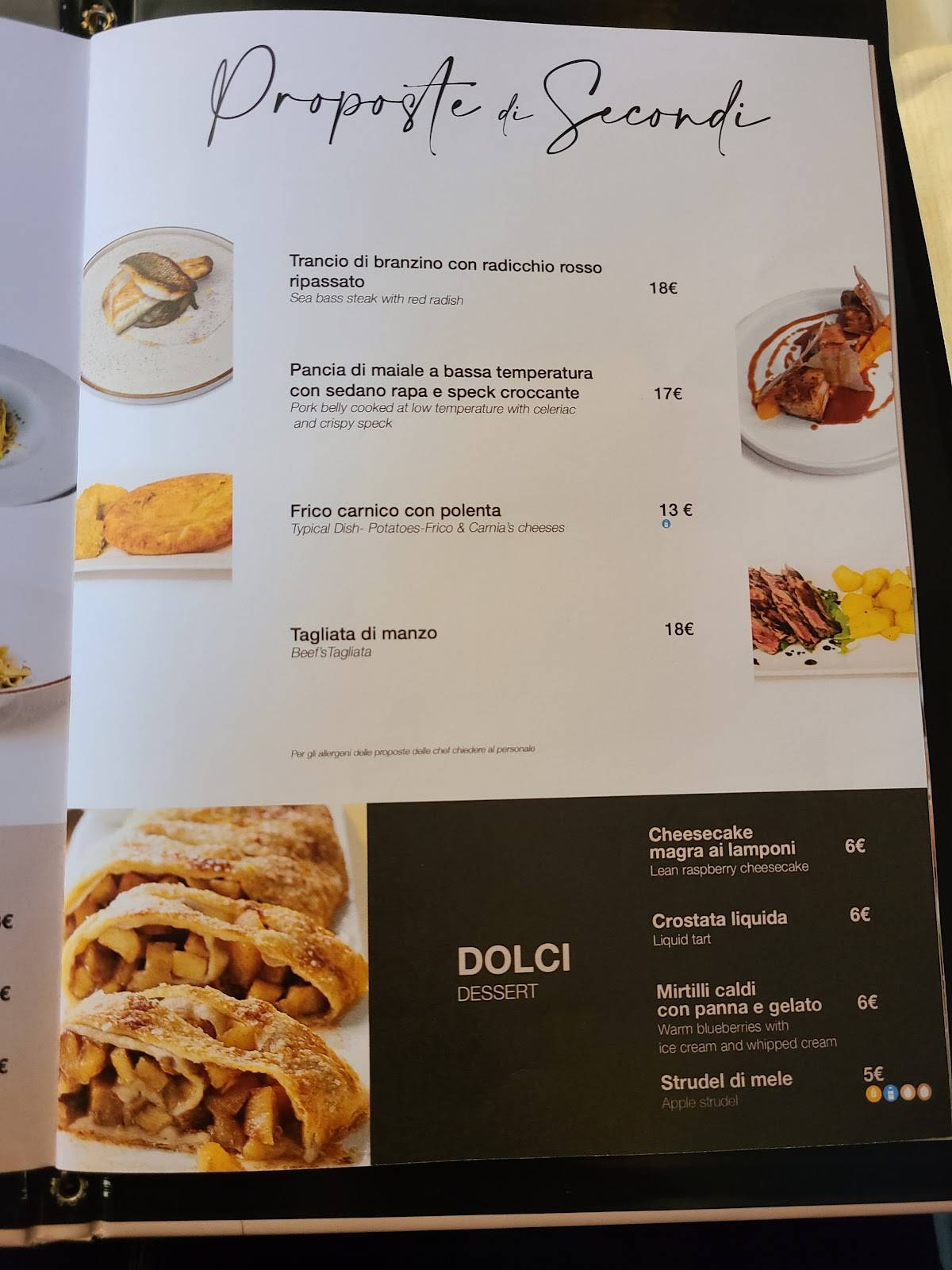 Menu di Mister Zoncolan 