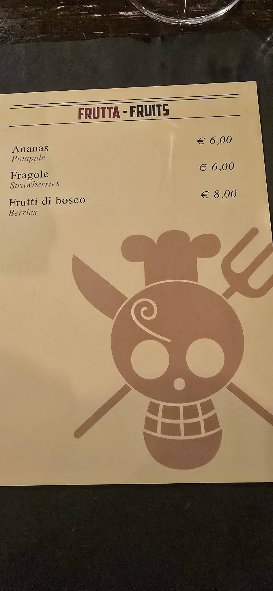 Menu di Osteria Toscanelli 