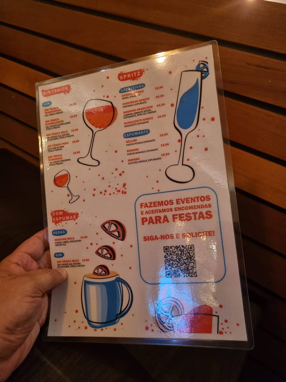 Preshh :: Sistema de carbonatação cardápio