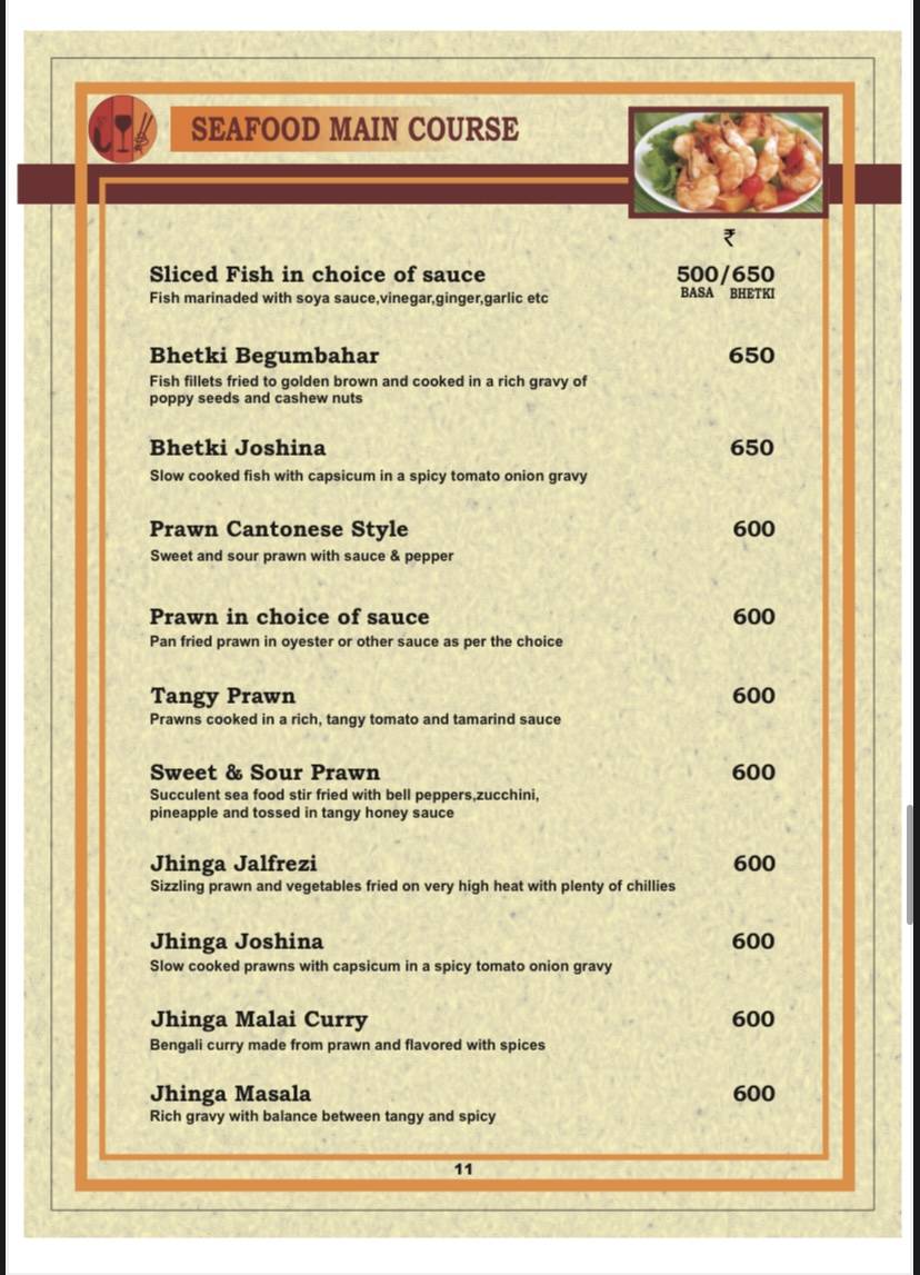 Red Xpress Restaurant & Bar menu