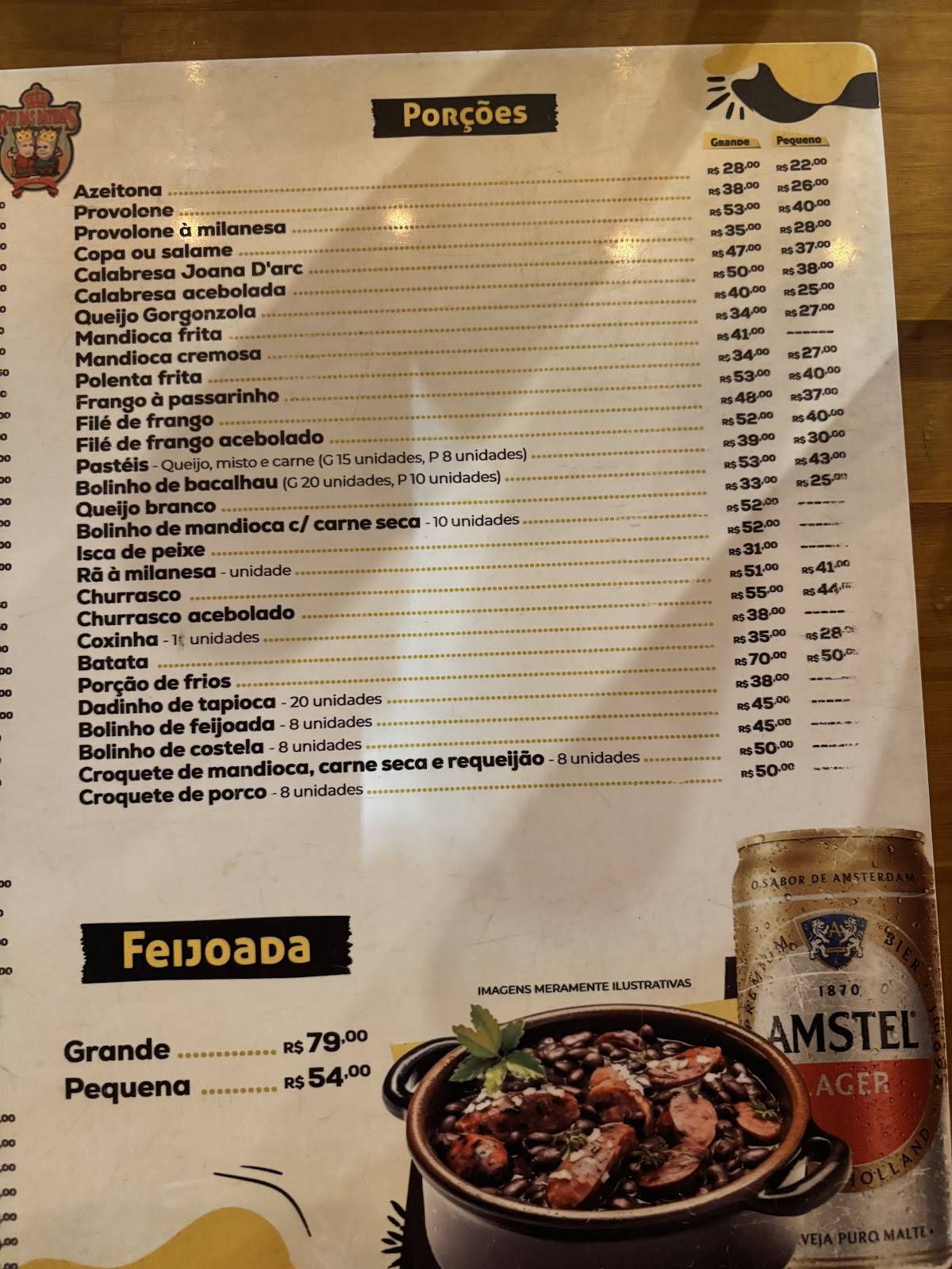 Rei das Batidas cardápio