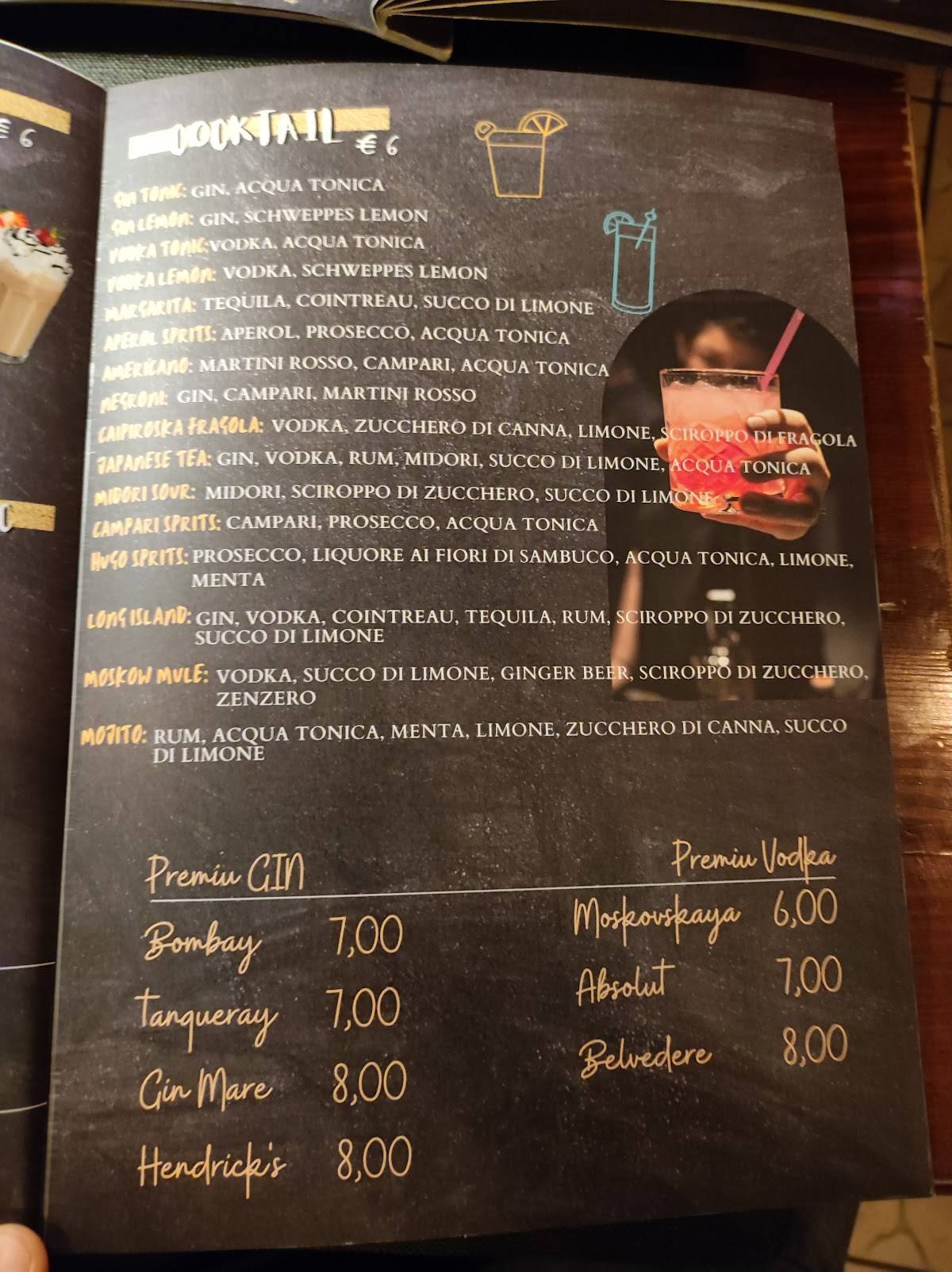 Menu di Maracanà pub 