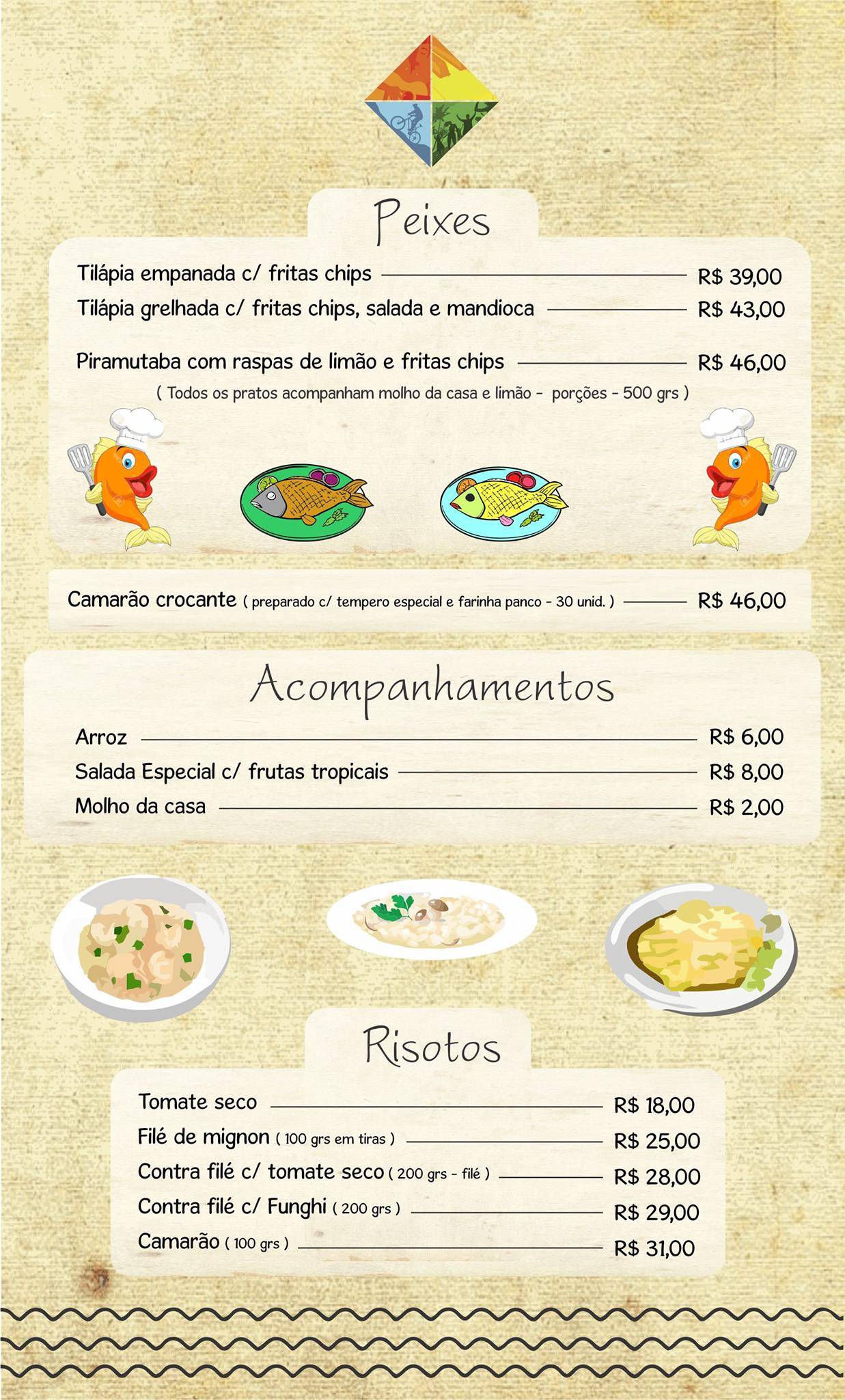 Tropicalia Lounge cardápio
