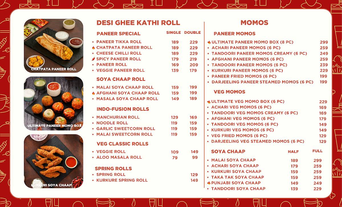 Puffed Stuffed menu