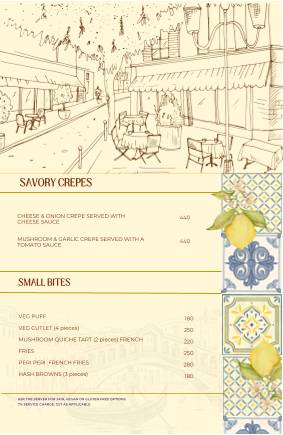 Dario's Restaurant Café Bar menu