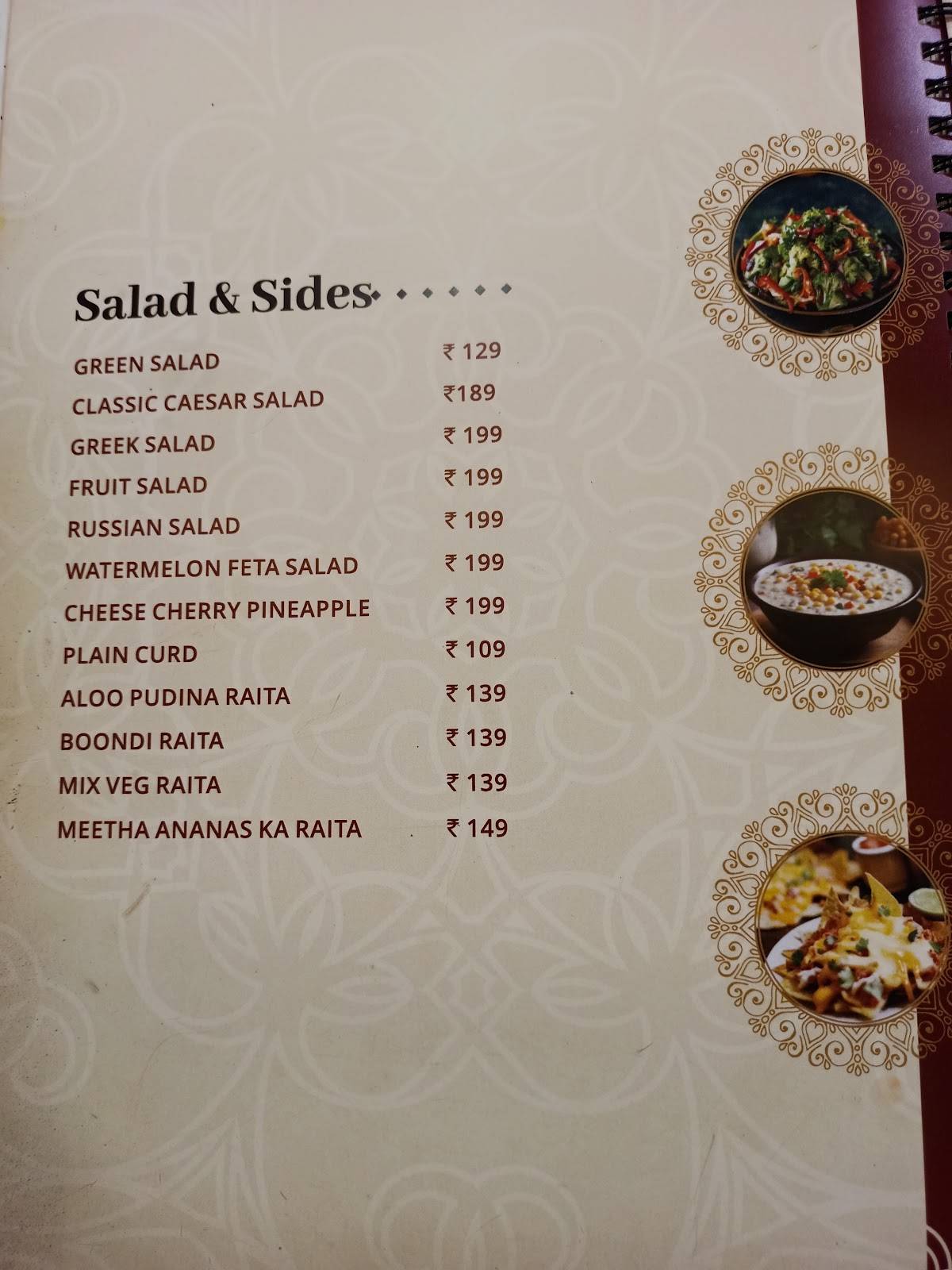 Teerth - Taste Of Veg menu
