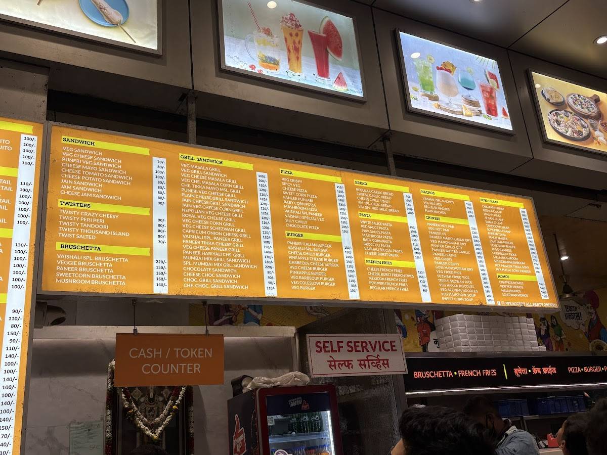 Vaishali Bhel ️ menu