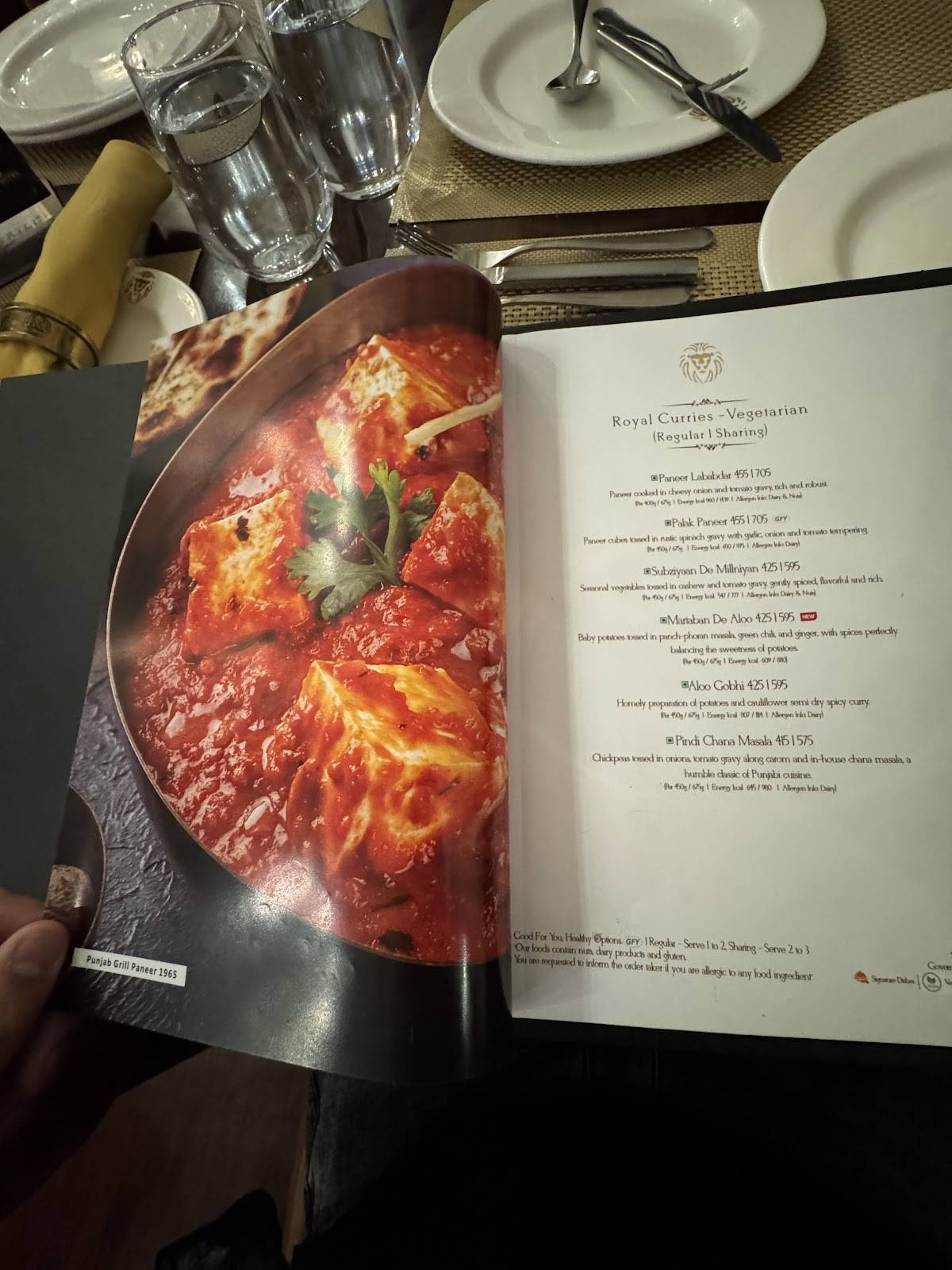 Punjab Grill Janpath menu