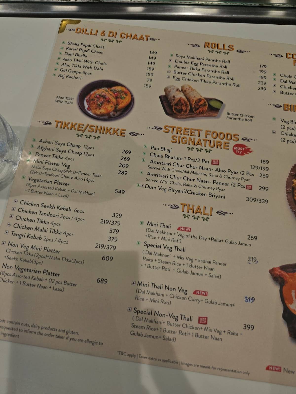 Punjab Grill Janpath menu