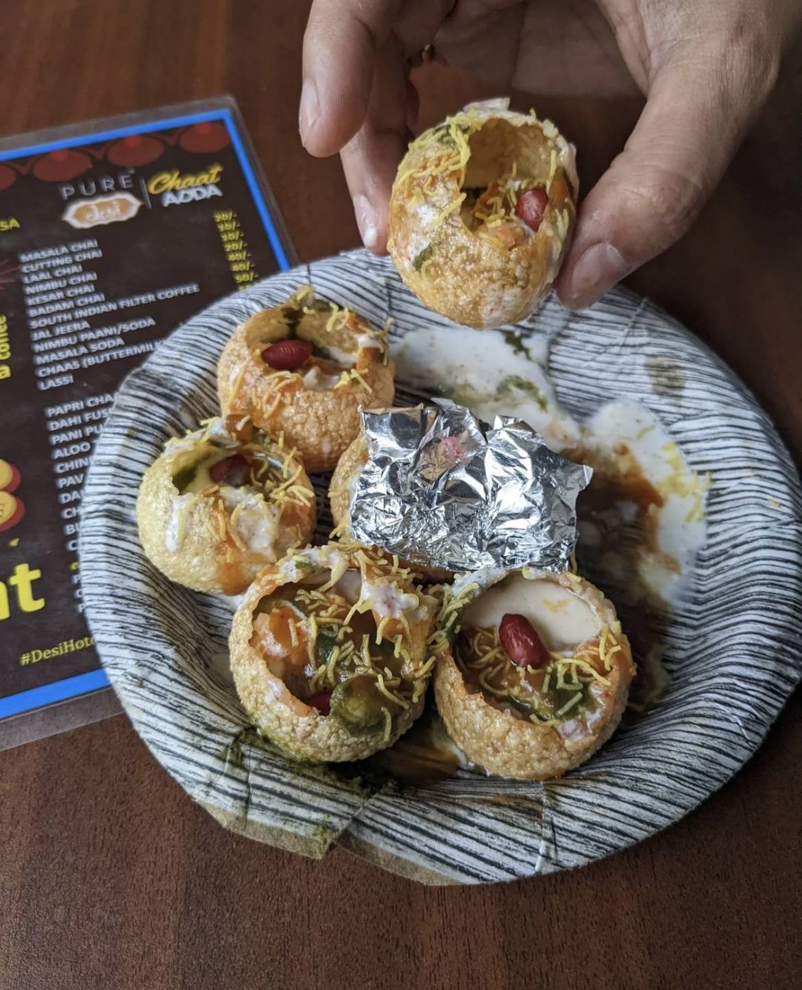 Pure Desi menu