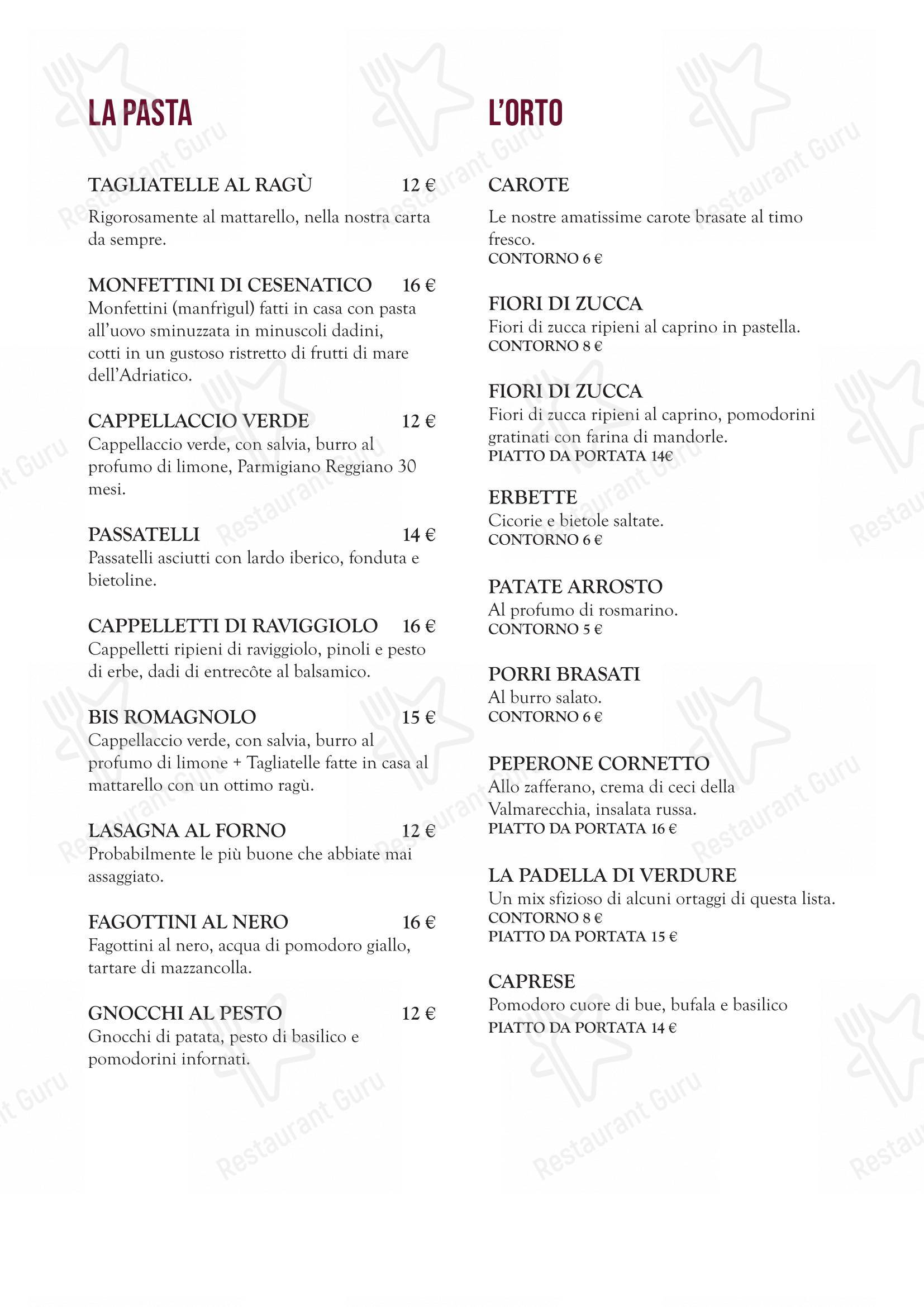 Menu di Quel Castello di Diegaro - Ristorante e Pizzeria - Коктейльная карта