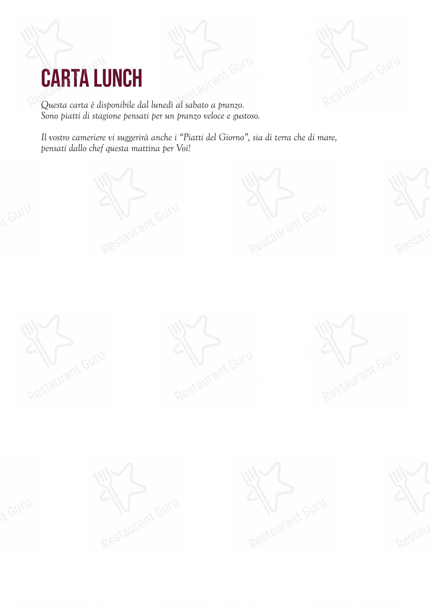 Quel Castello di Diegaro - Ristorante e Pizzeria in Cesena - Menu bar