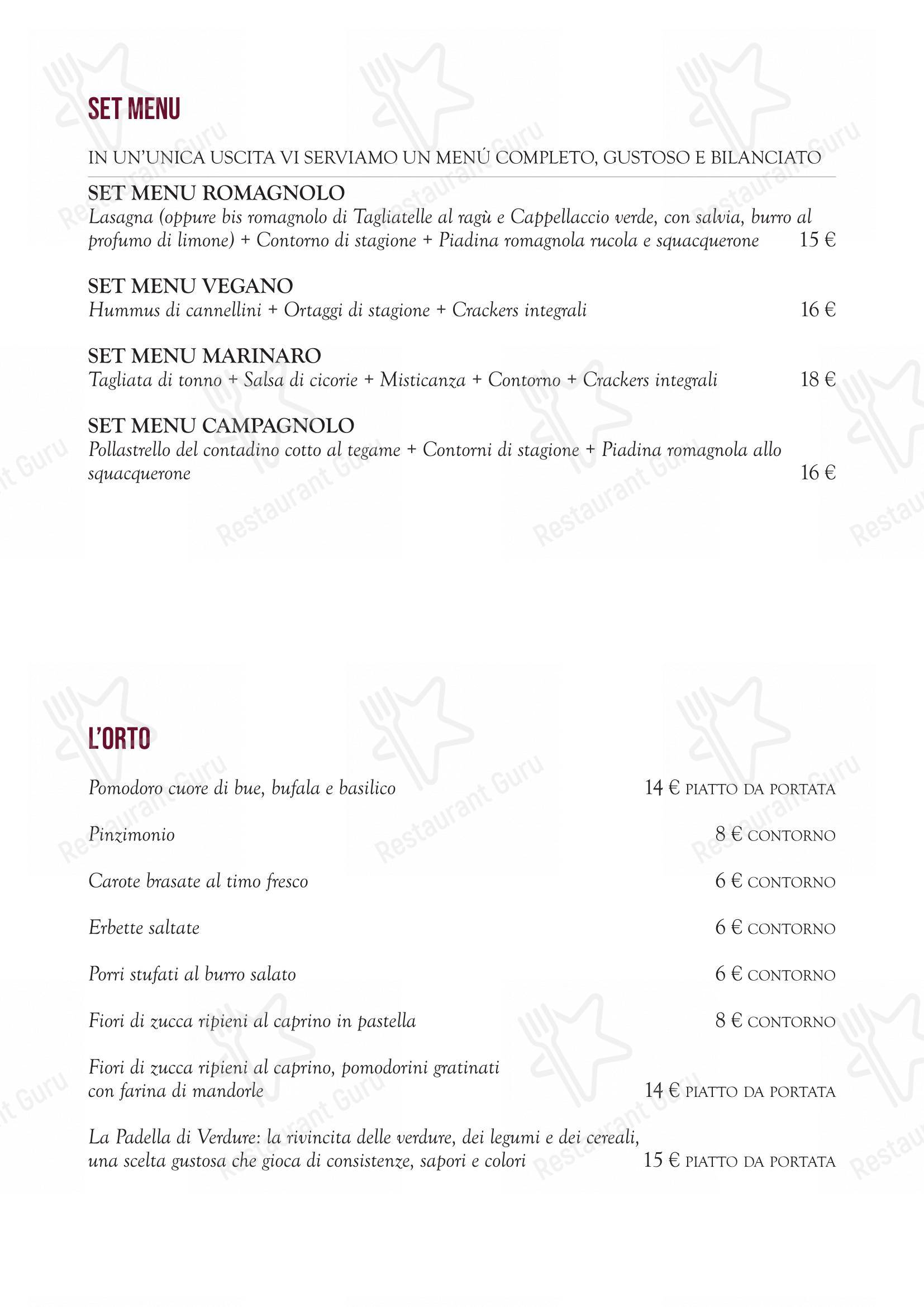 Menu bar per Quel Castello di Diegaro - Ristorante e Pizzeria ristorante