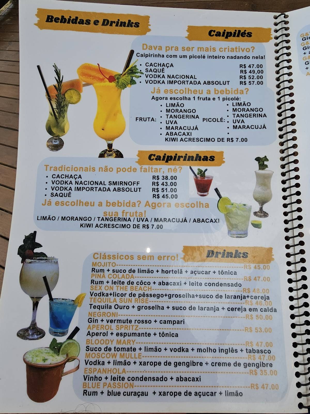 Quiosque N°02 Na Praia cardápio