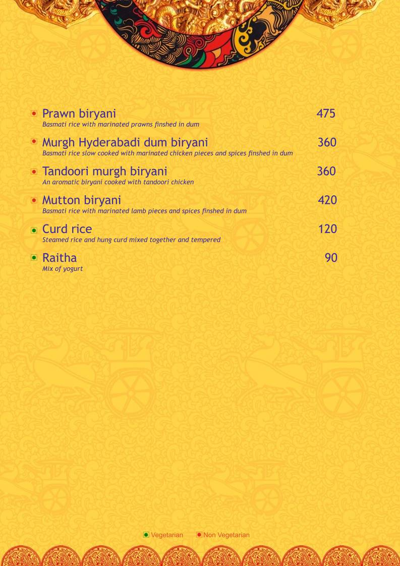 Raintree Restaurants menu