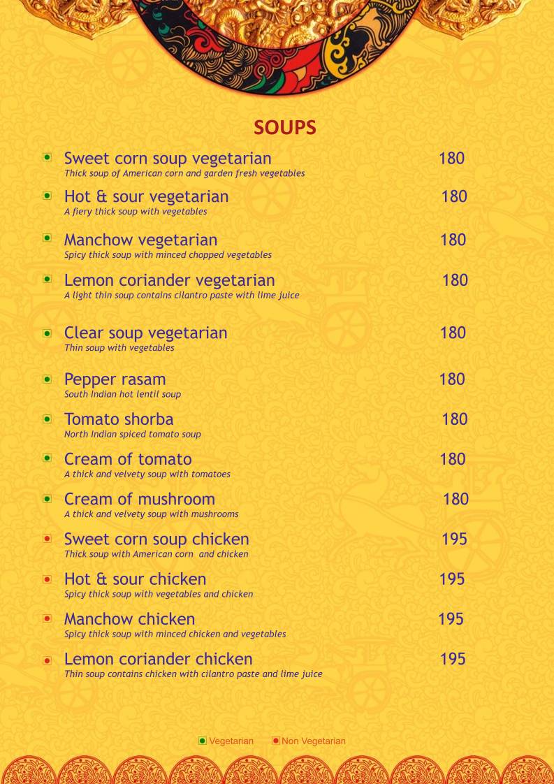 Raintree Restaurants menu