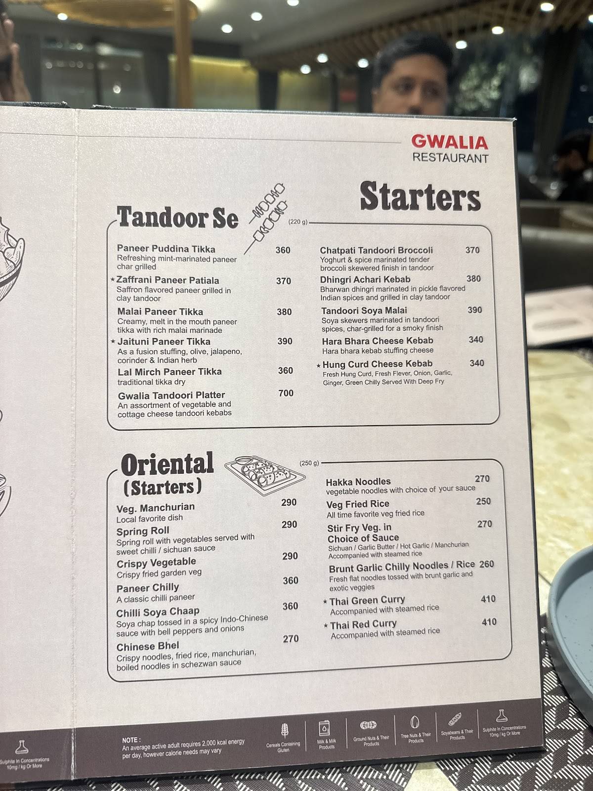 Gwalia Sweets, Street Food & Restaurant menu