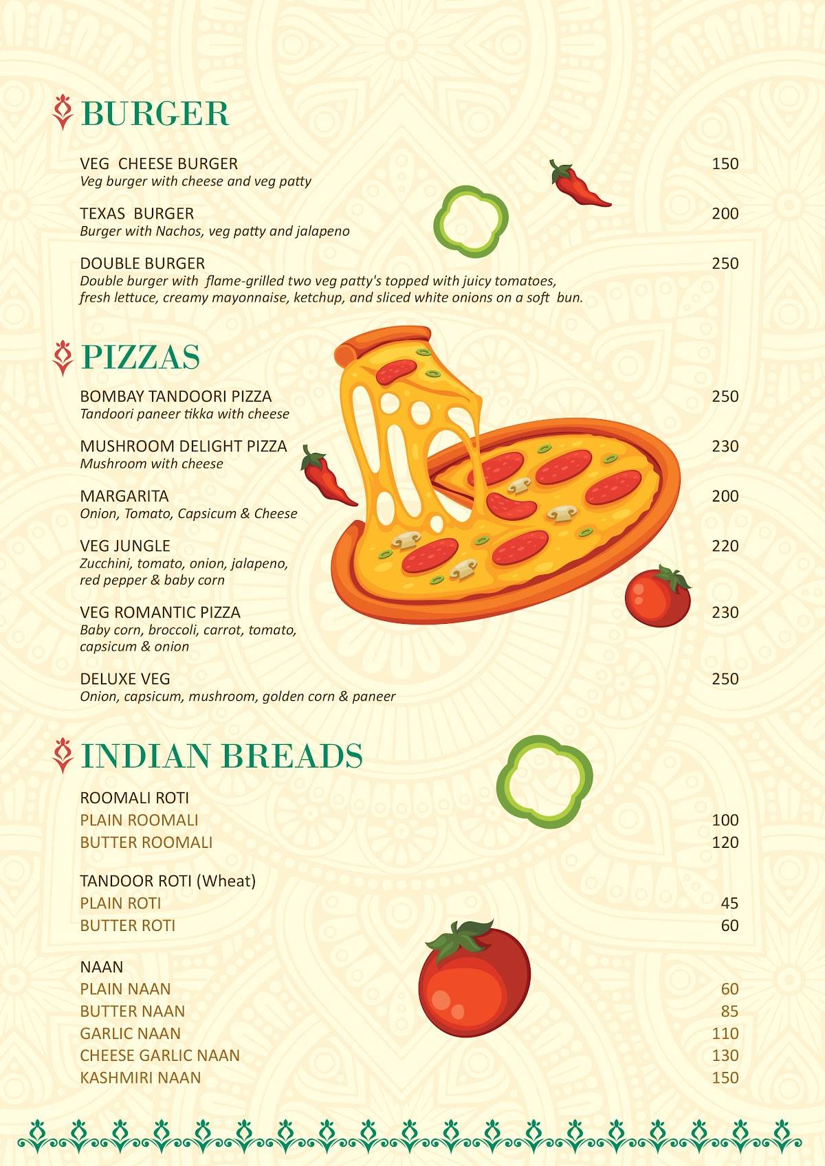 Rajputra Nanganallur menu