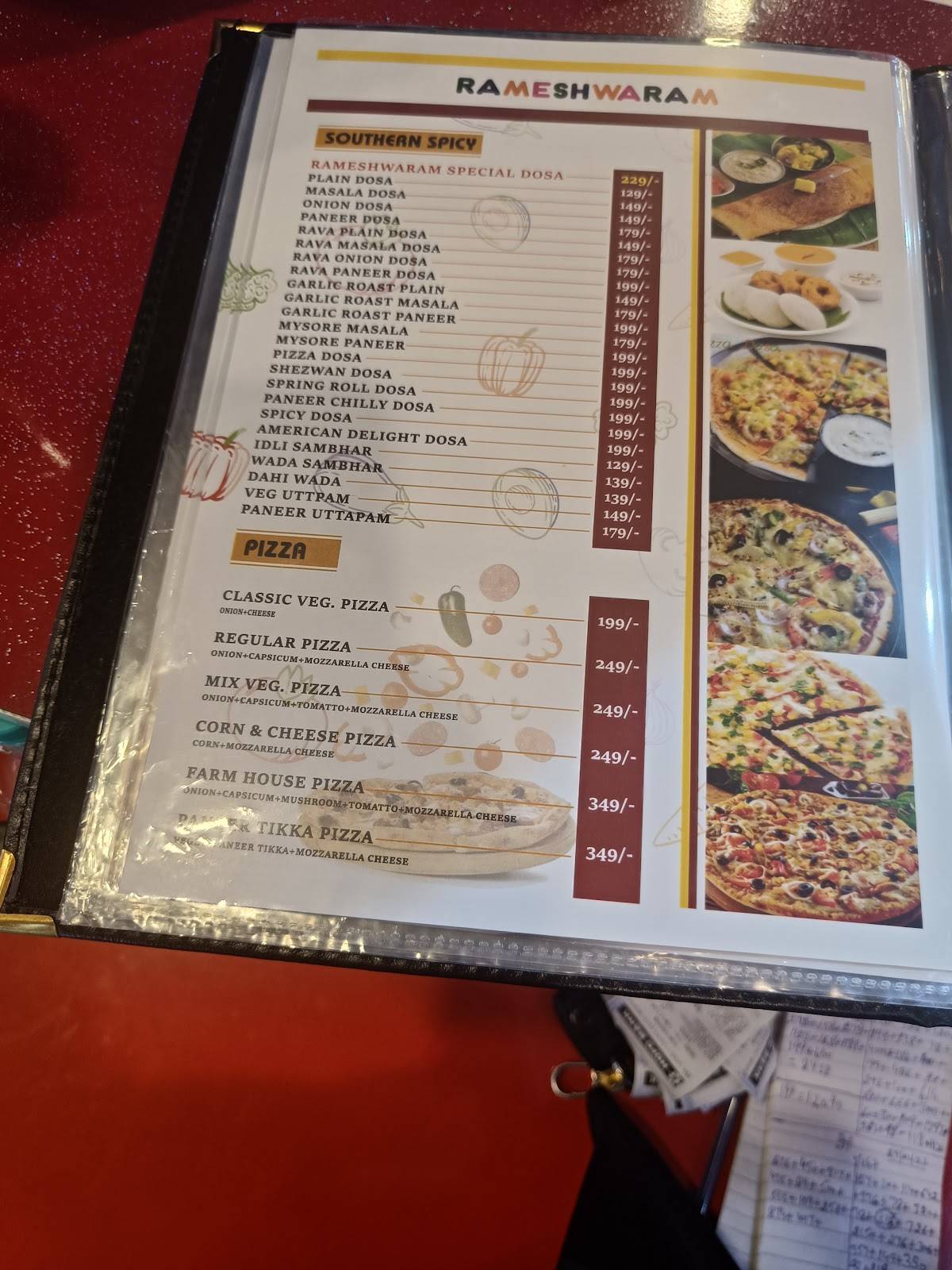 Rameshwaram Daana Paani menu