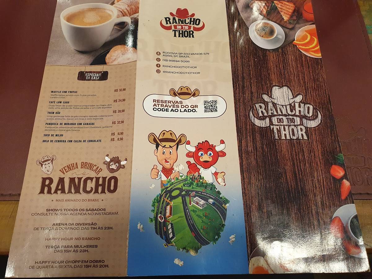 Rancho do Tio Thor cardápio