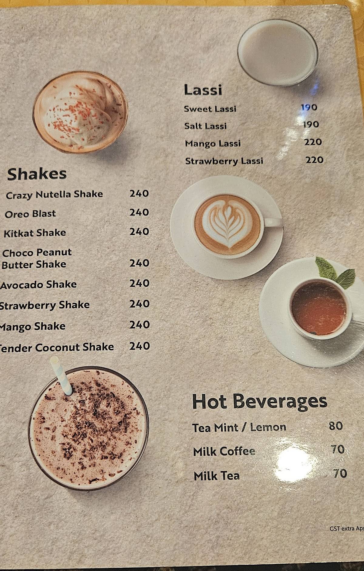 Rasoi Fort Kochi menu