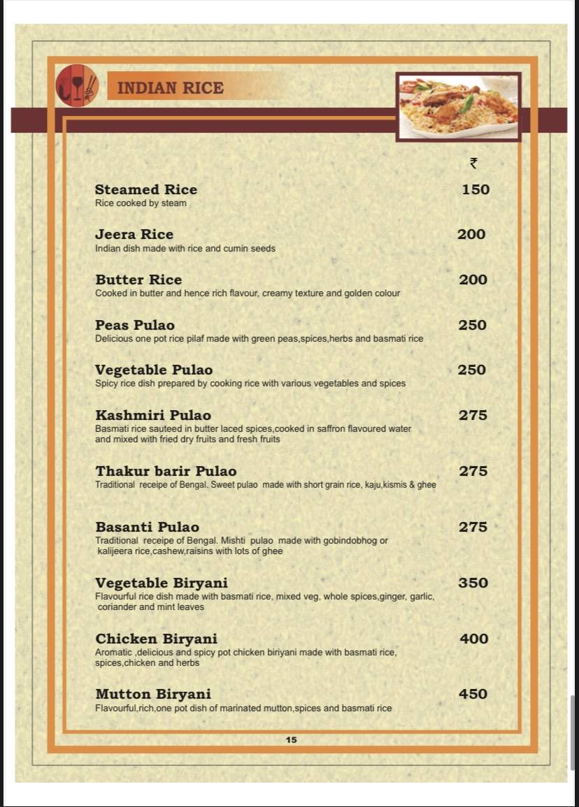 Red Xpress Restaurant & Bar menu
