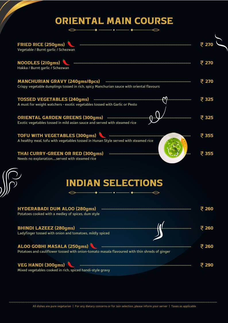 5868 Restaurant menu