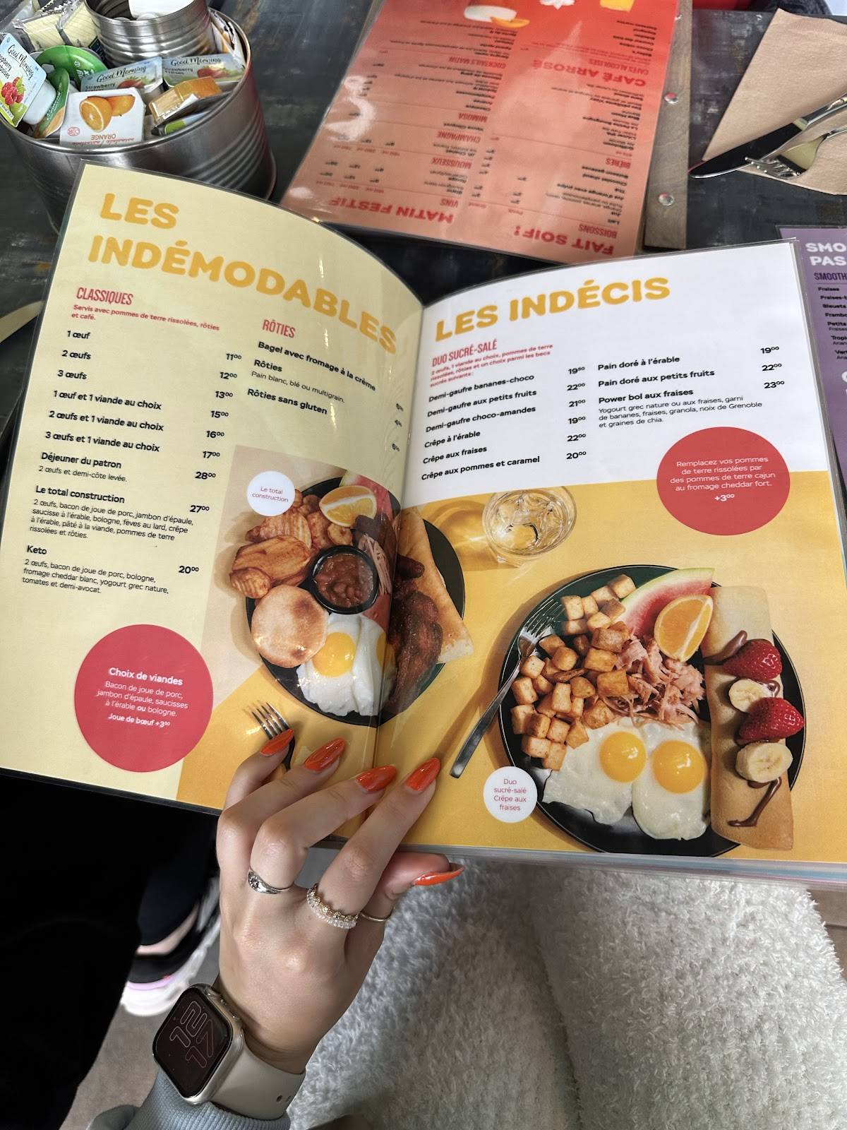 Menu de 9 resto déjeuner