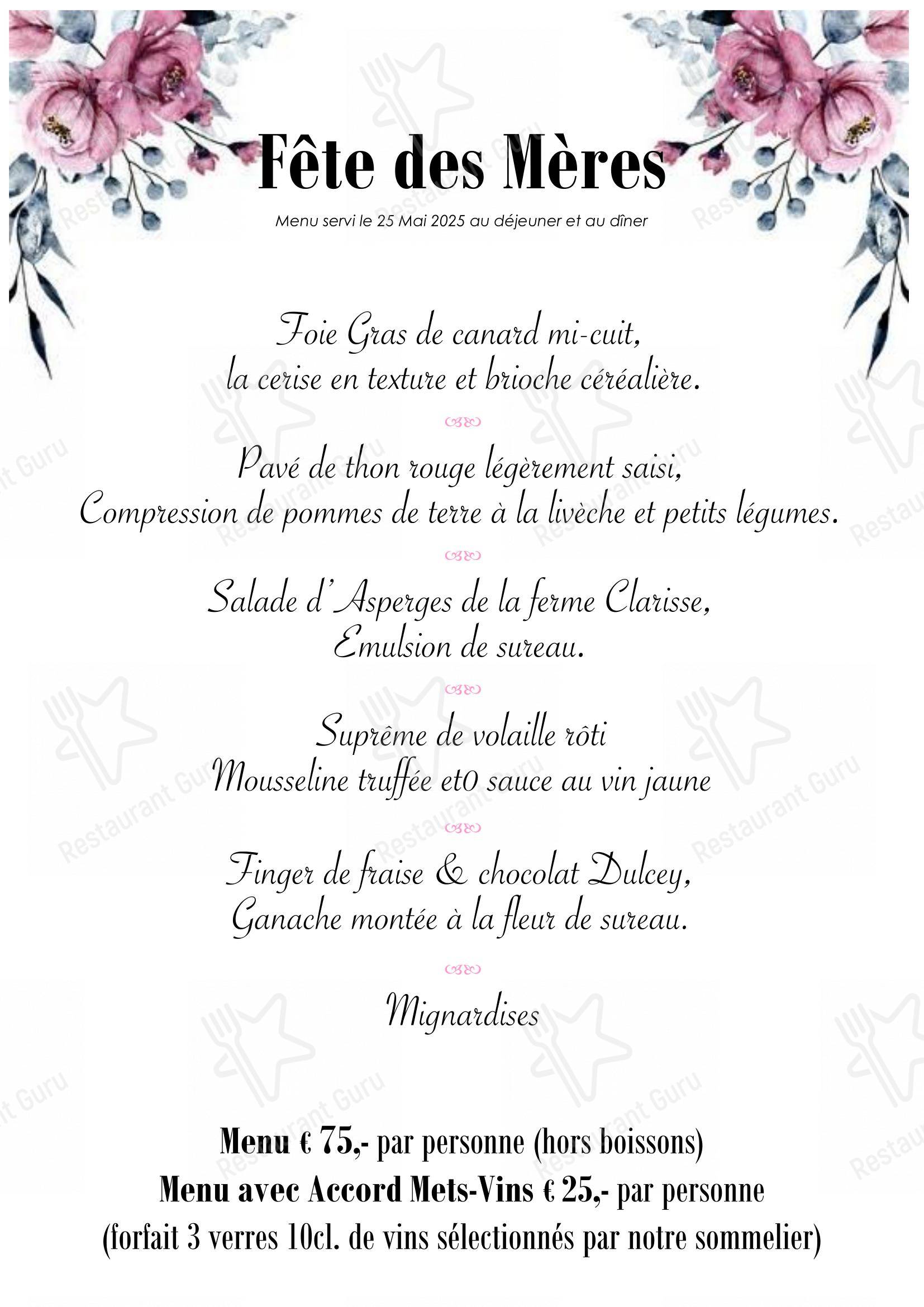 A l'Échevin dans Colmar - Ночное меню