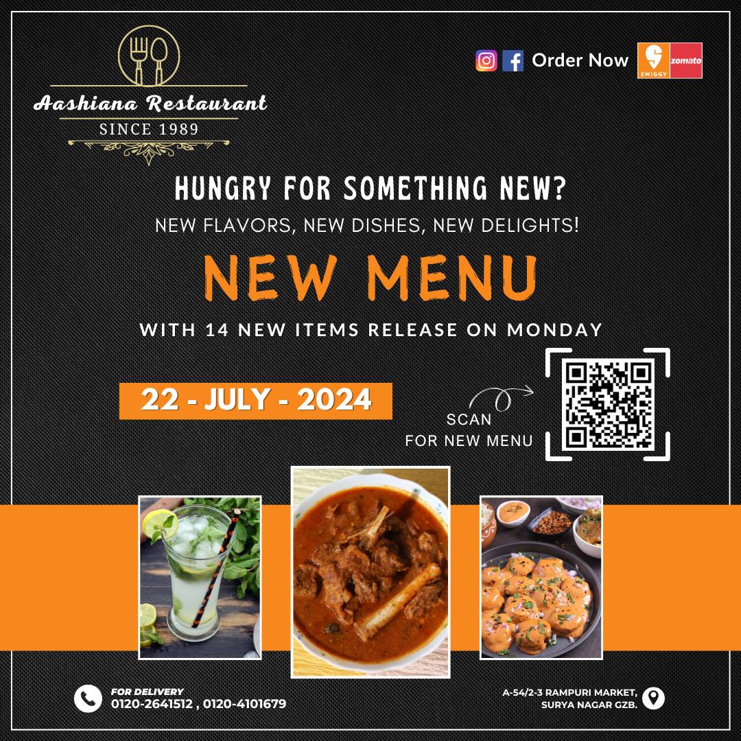 Aashiana Restaurant menu