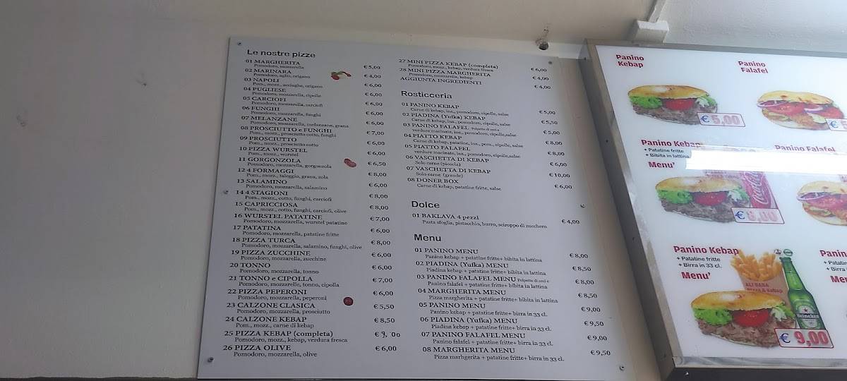 Menu di Ali baba kebap 