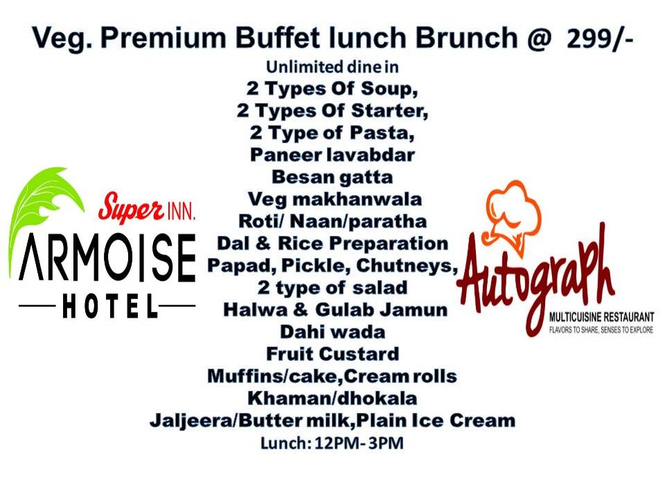 Autograph Restaurant menu