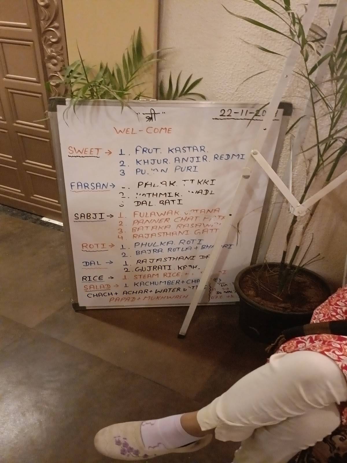 Avigrah Thal Mehsana menu