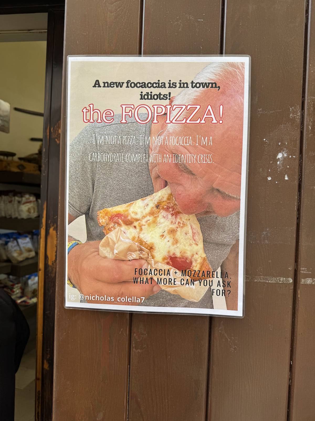 Menu di Panificio Santa Rita 