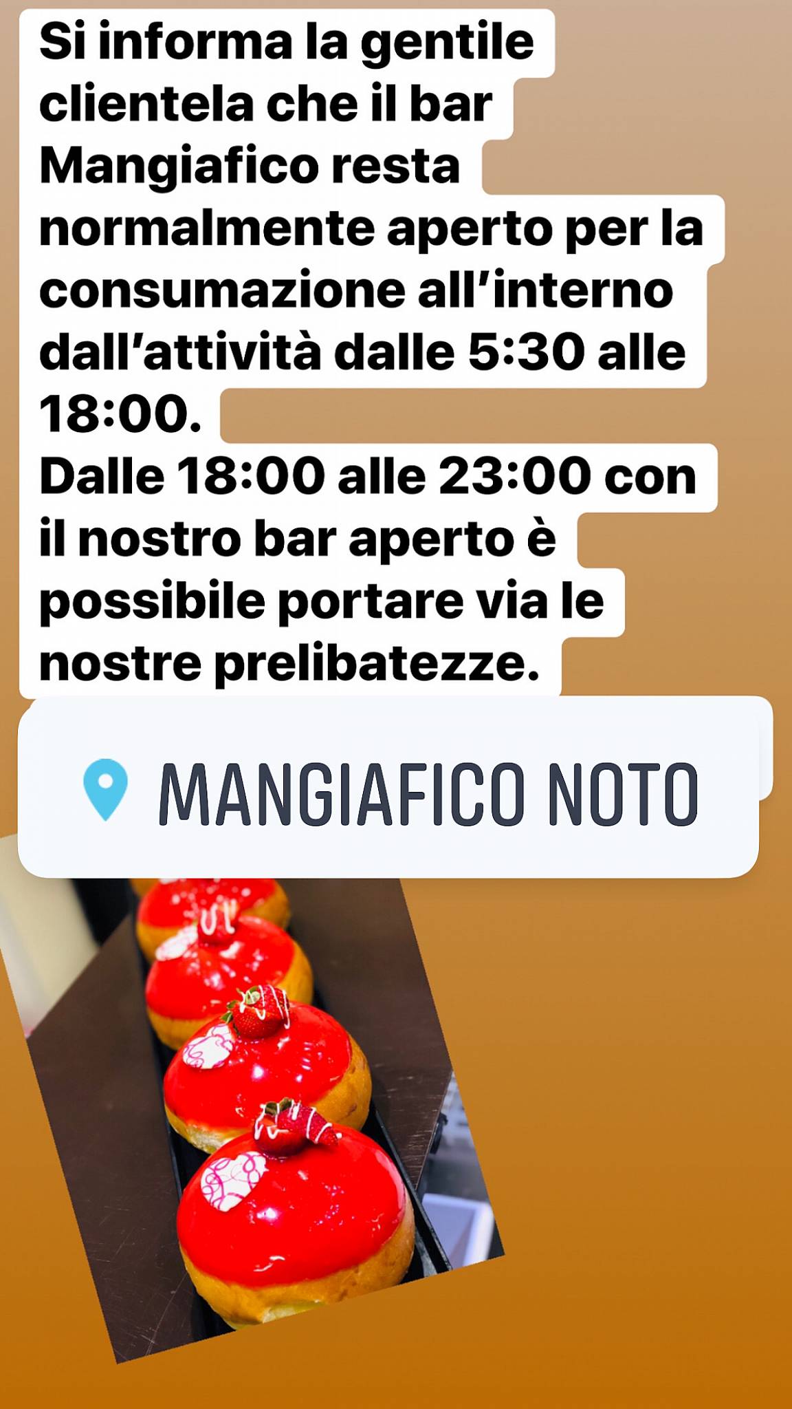 Menu di Bar Pasticceria Mangiafico - Noto 