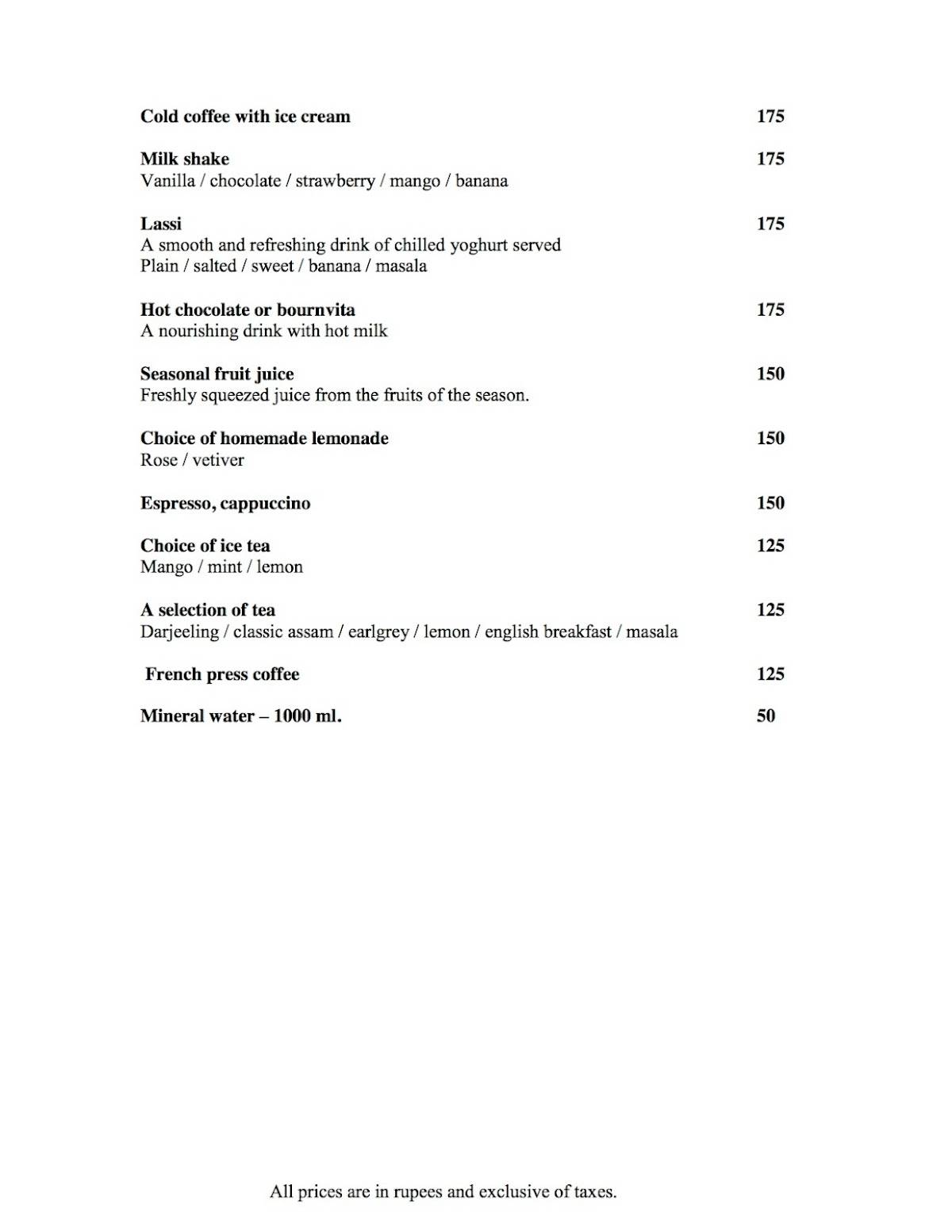 Baradari at Fateh Garh menu