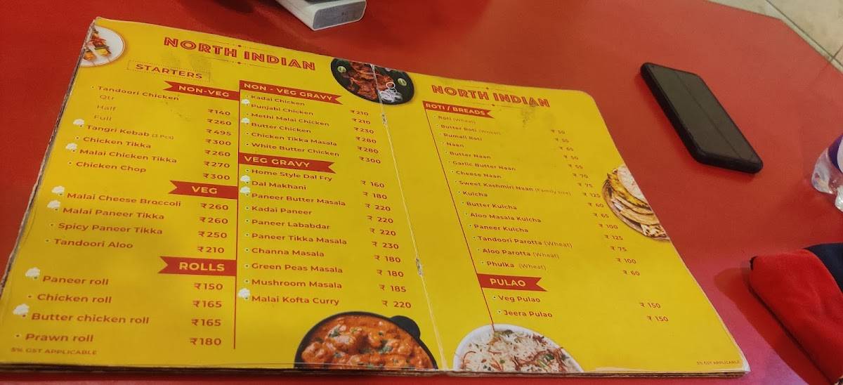 Bell Jumbo Restaurant menu