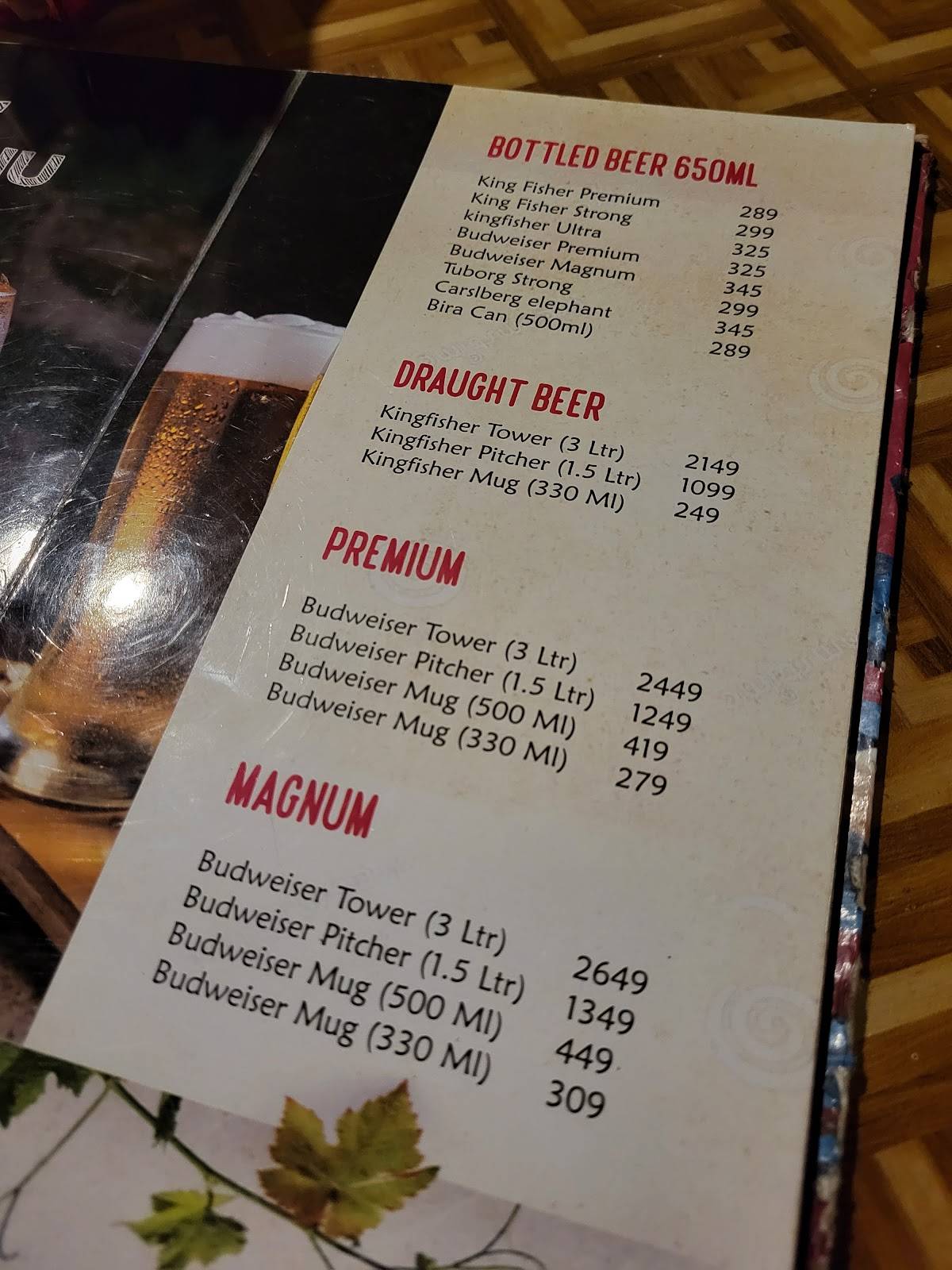 Bhagini menu
