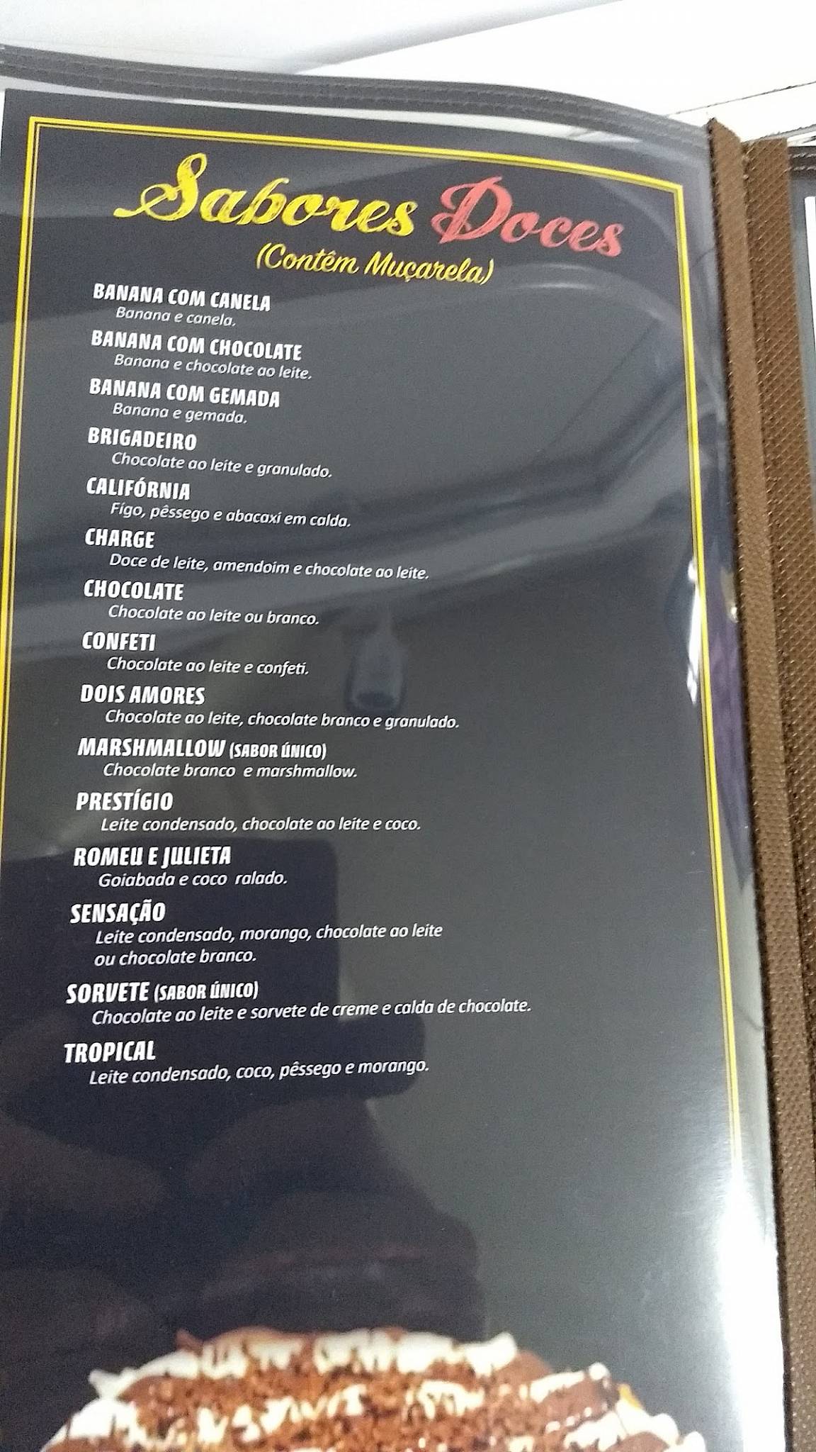 Boulevard Pizza cardápio