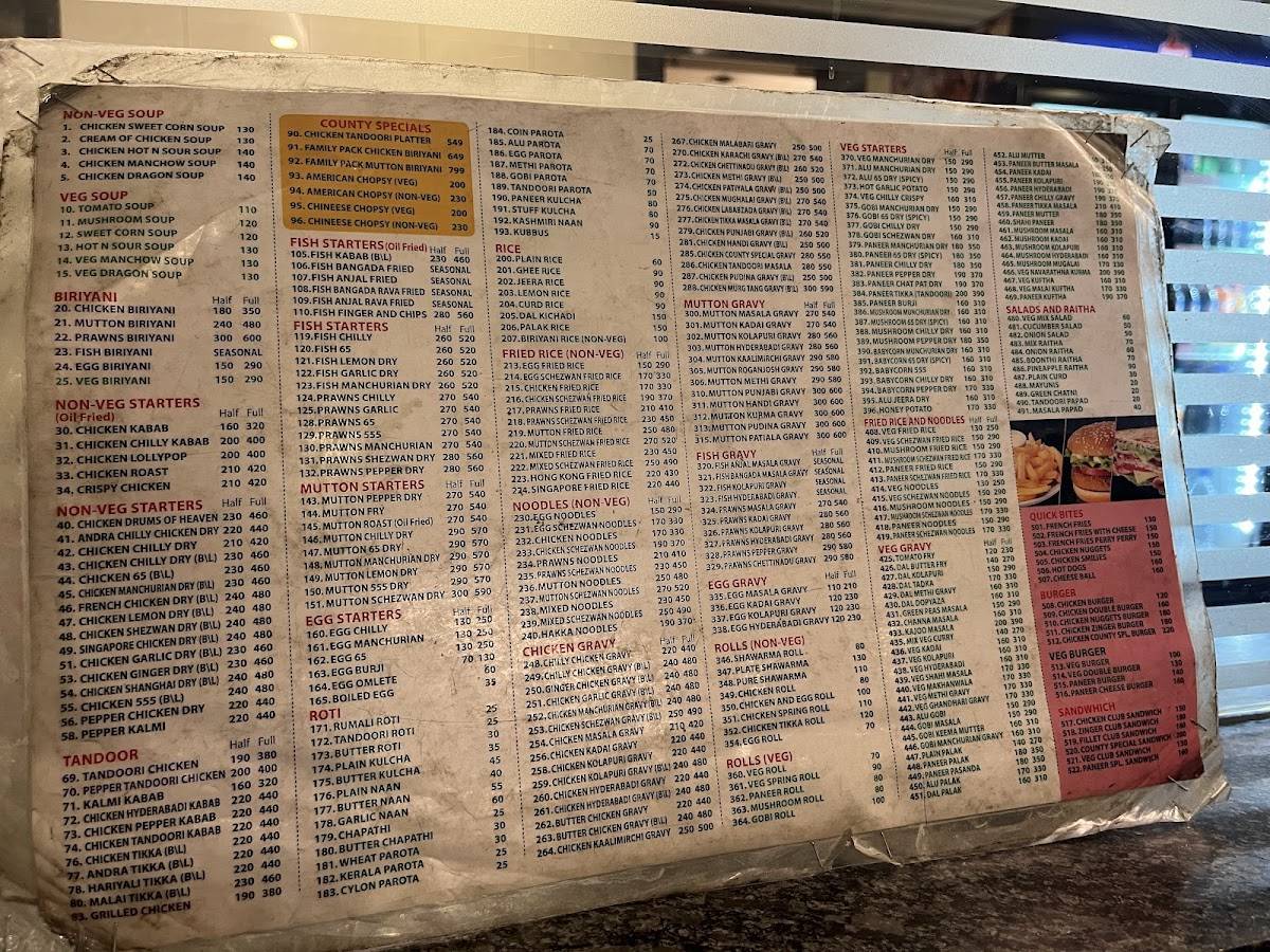 Chicken County - Majestic ( KG Circle ) menu