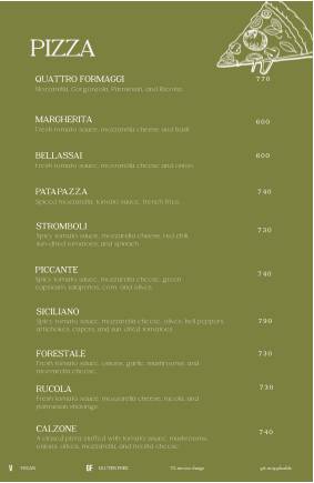 Dario's Restaurant Café Bar menu