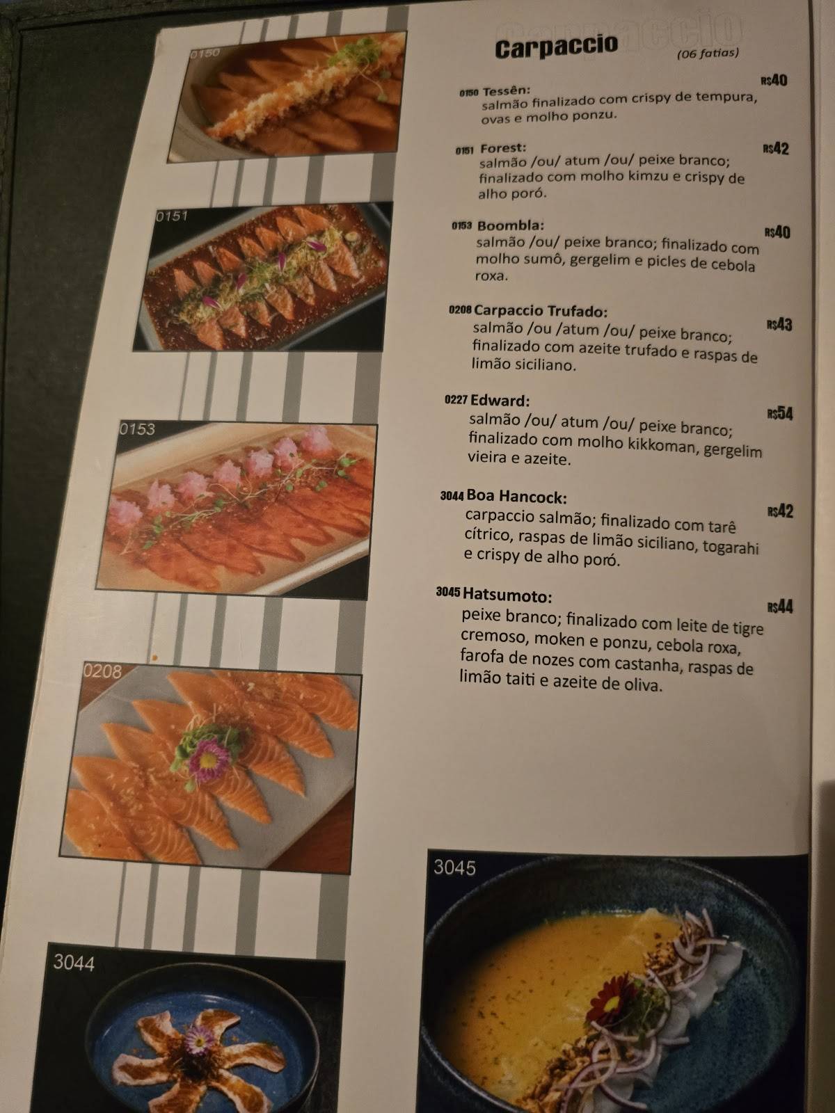 Dhoo Sushi cardápio