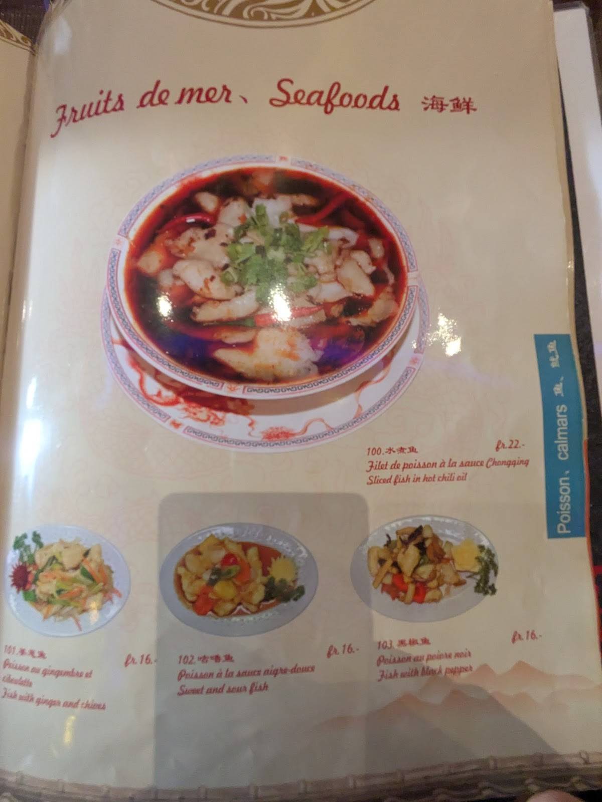 Menu di Dragon 