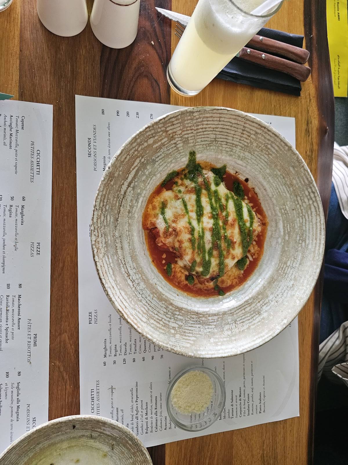 Menu de Duchessa
